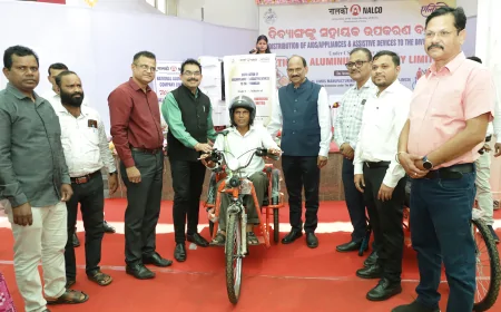 NALCO Organises Assistive Device Distribution Camp for Divyangjan at Bhubaneswar