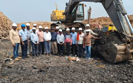 COAL PRODUCTION COMMENCES AT PACHWARA SOUTH OPEN  CAST PROJECT OF NLC INDIA LIMITED