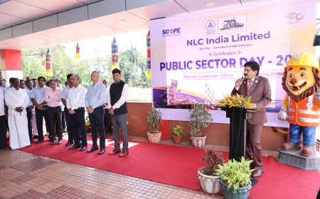 NLCIL Celebrates 17th Public Sector Day  CMD Applauds Record-Breaking FY 2025-26 Performance