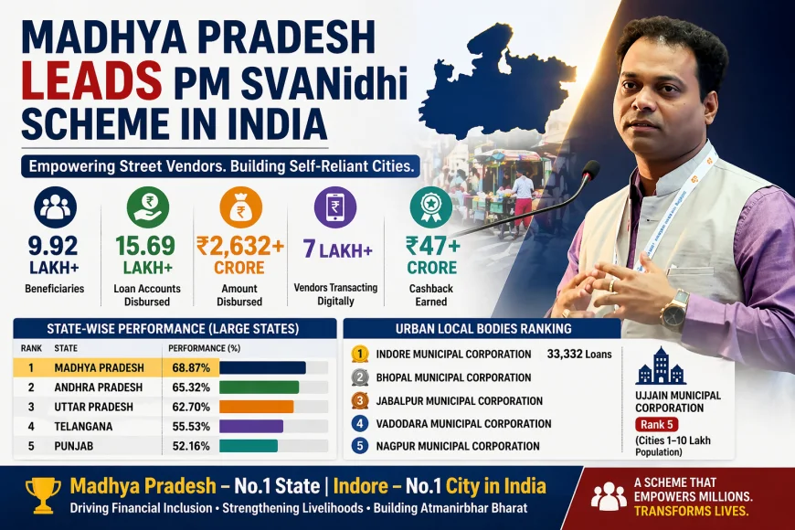 Madhya Pradesh Leads PM SVANidhi Rollout; Tops Among Large States in India