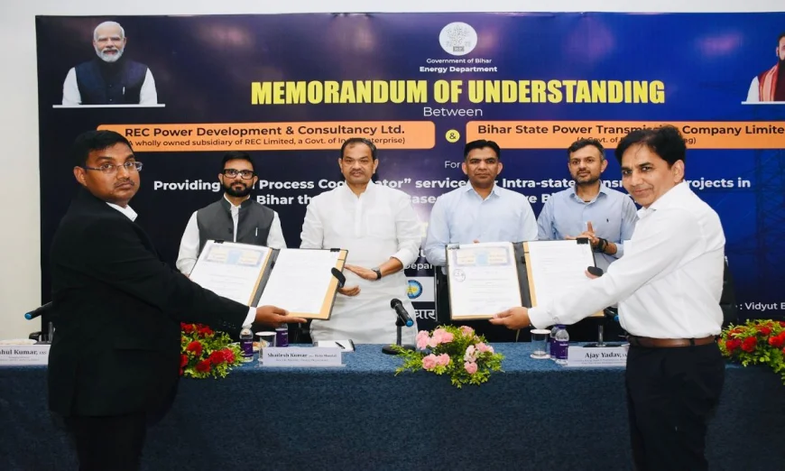 RECPDCL and BSPTCL Sign MoU to Revolutionize Bihar’s Power Transmission Infrastructure