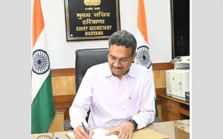 Haryana's Chief Secretary Race Heats Up as Anurag Rastogi Prepares to Retire in June