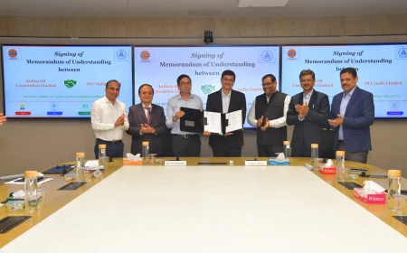 NLC India Limited Signs MoU with Indian Oil Corporation Limited for Development of large scale Renewable Energy (RE) projects including Solar, Wind, Hybrid Power.