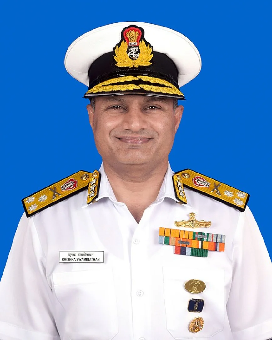 Admiral Krishna Swaminathan Assumes Charge as India's 27th Chief of Naval Staff