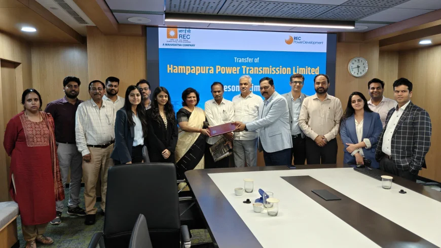 RECPDCL Hands Over Hampapura Power Transmission Limited, a SPV of Intra State Transmission Project of Karnataka, to M/s Resonia Limited