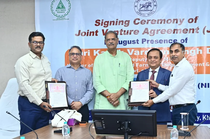 NLC India Renewables Limited Signs Joint Venture Agreement with OREDA Ltd. for development of Green Energy Projects in the State of Odisha.