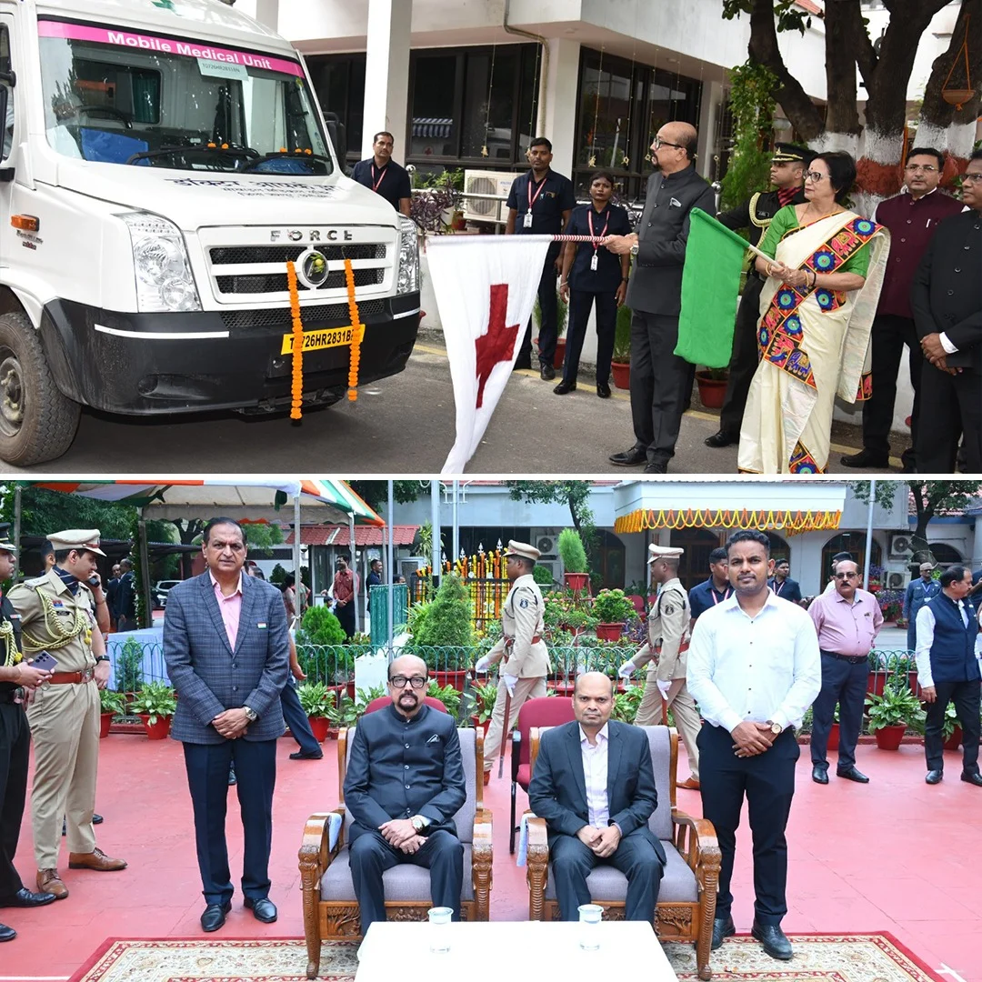 Building a Healthier Viksit Bharat: Chhattisgarh Governor flags off Six REC-supported Mobile Medical Units (MMUs) worth ₹7.21 Crore