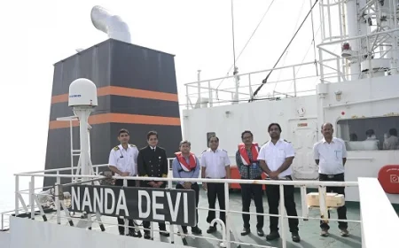 Securing India's Energy Lifeline: MT Nanda Devi Arrives at Vadinar for Crucial LPG Transfer