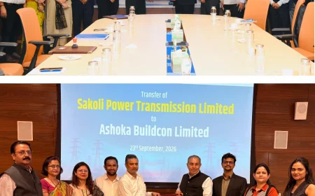 RECPDCL Hands Over Two Special Purpose Vehicles to Successful TBCB Bidders — Barmer HVDC Power Transmission Limited to M/s Power Grid Corporation of India Limited and Sakoli Power Transmission Limited to M/s Ashoka Buildcon Limited