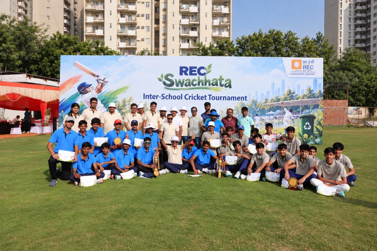 REC Swachhata Inter-School Cricket Tournament Concludes Successfully, Promoting Sportsmanship and the Spirit of Swachhata