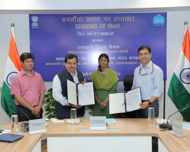 NBCC inks MoU with Ministry of Housing & Urban Affairs