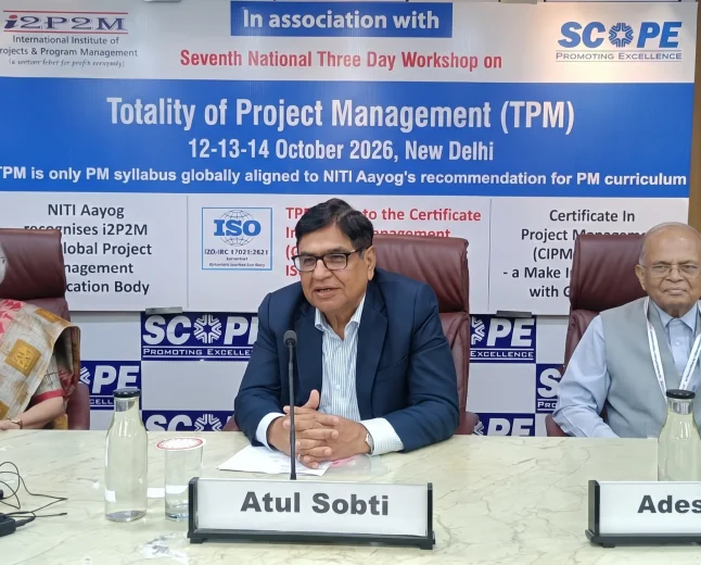 National Workshop on Totality of Project Management at SCOPE Complex, New Delhi